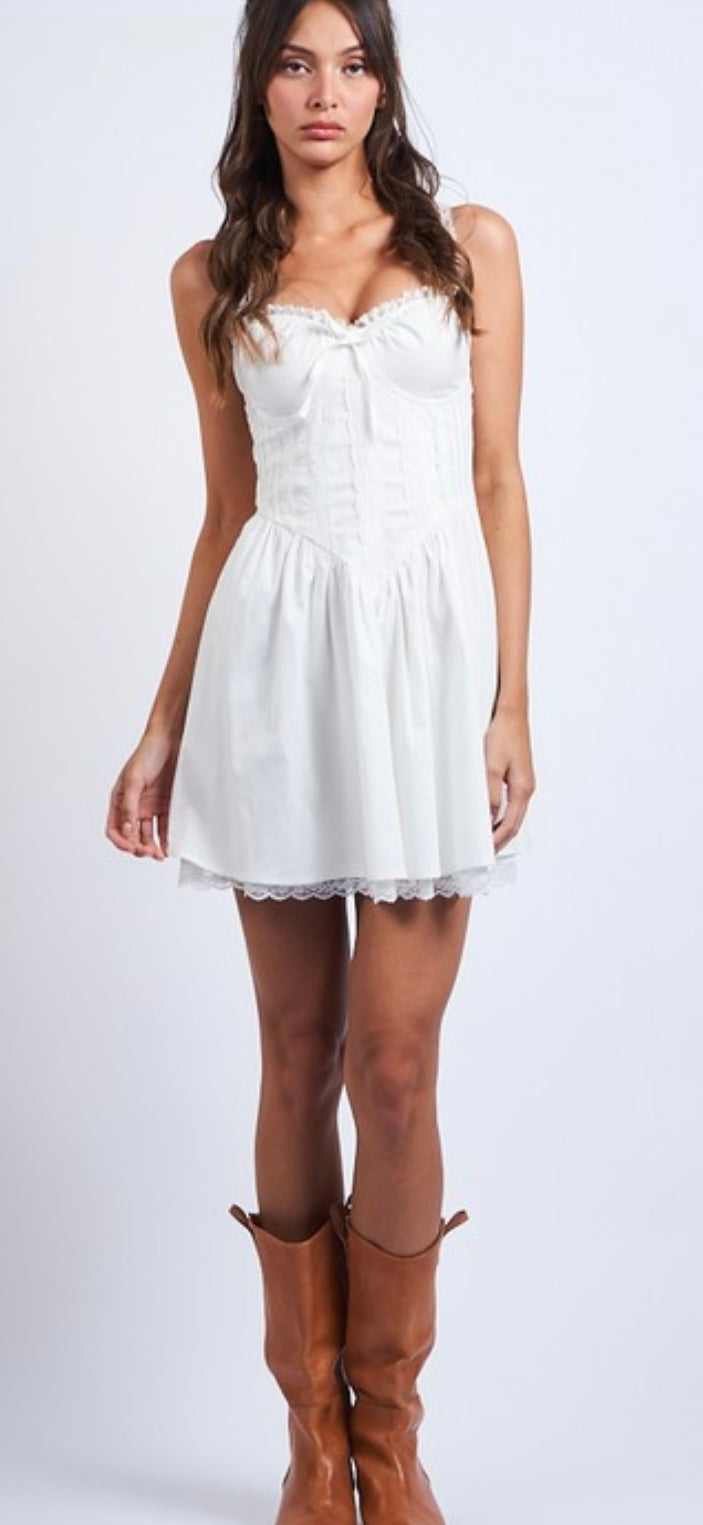 Sky to Moon white mini dress