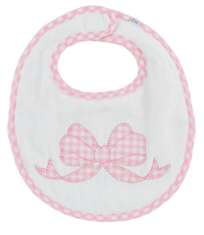 Gingham Bow Bib