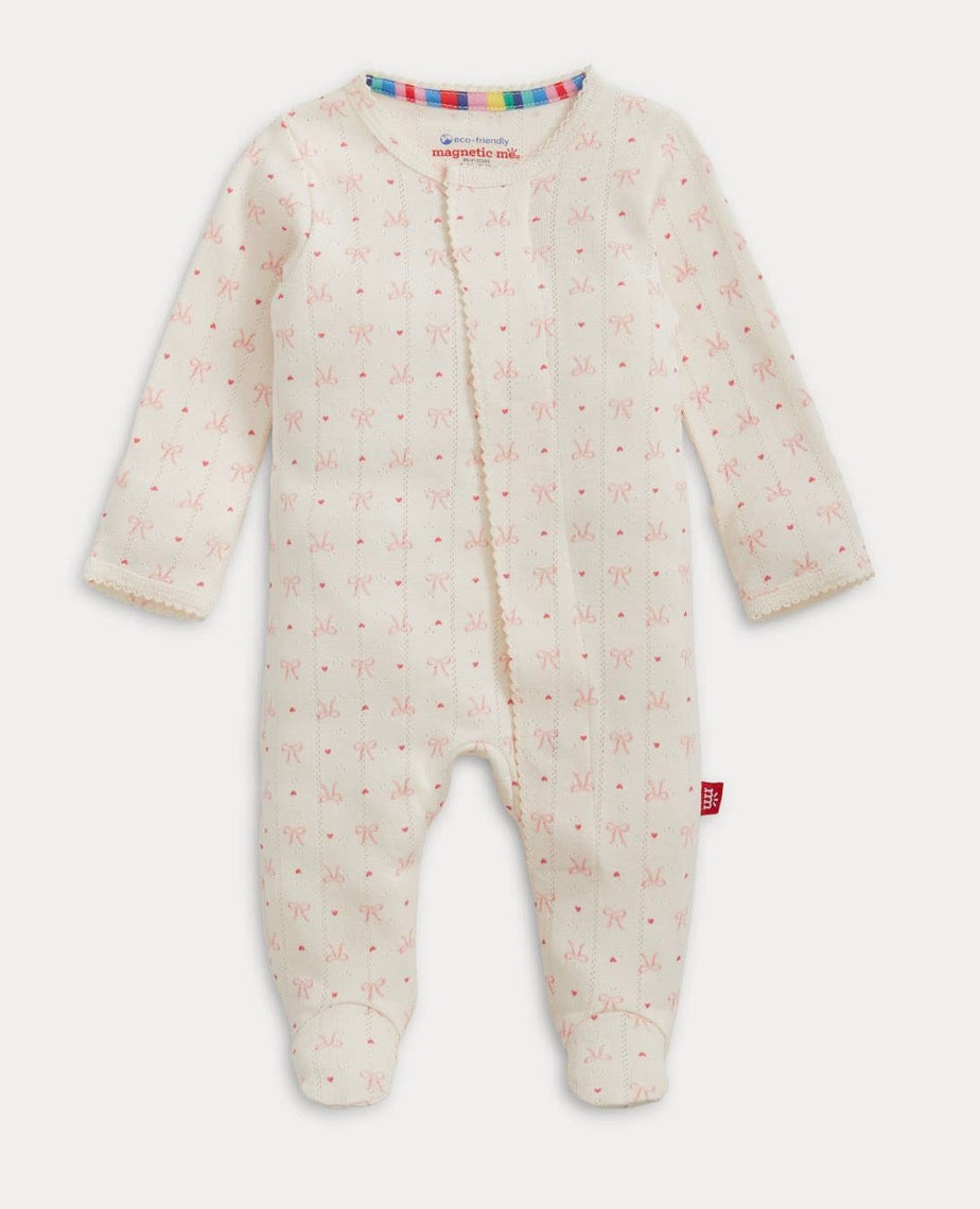 Heart & Bow Footie