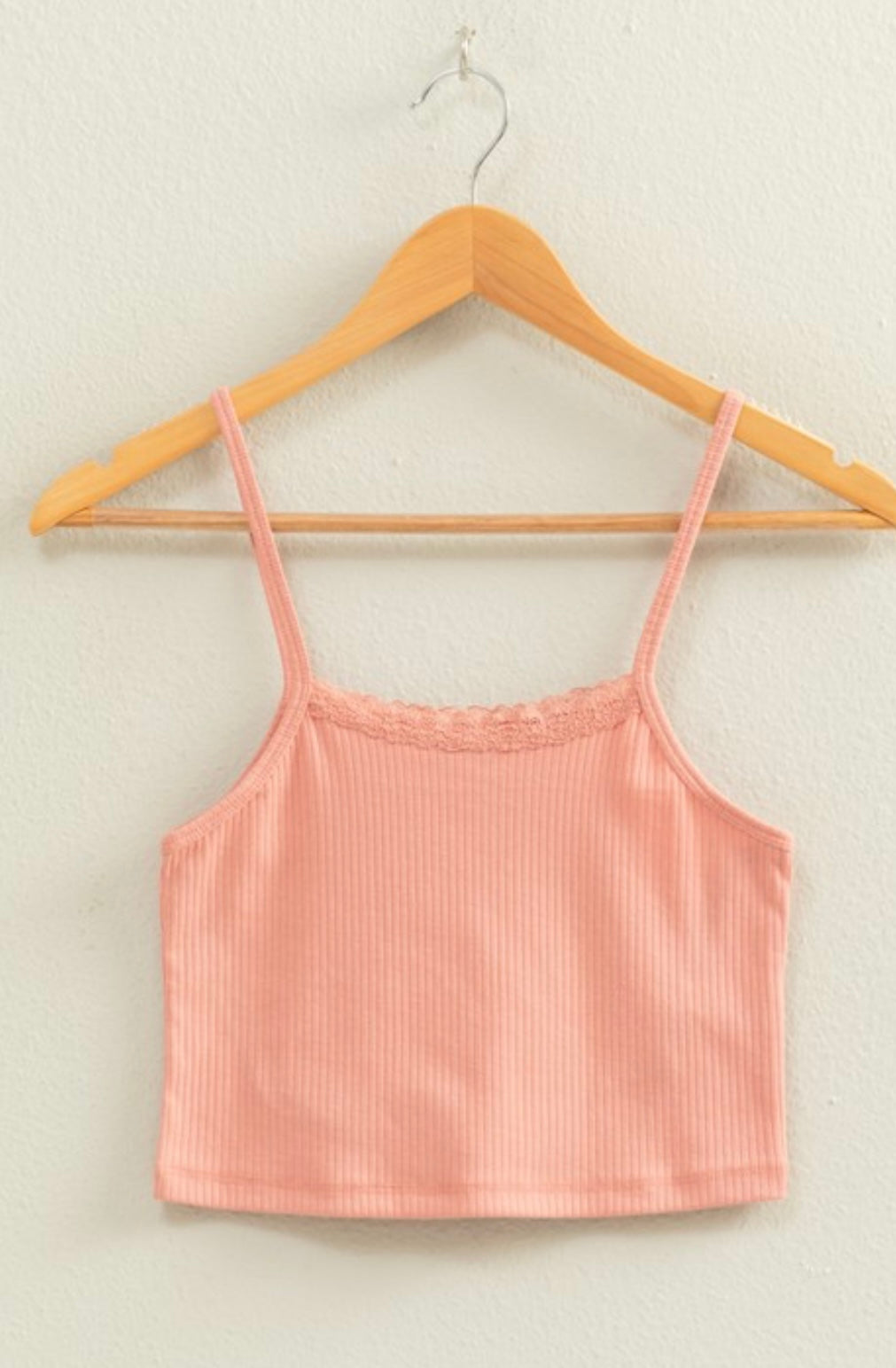 Teak Rose cropped tank top
