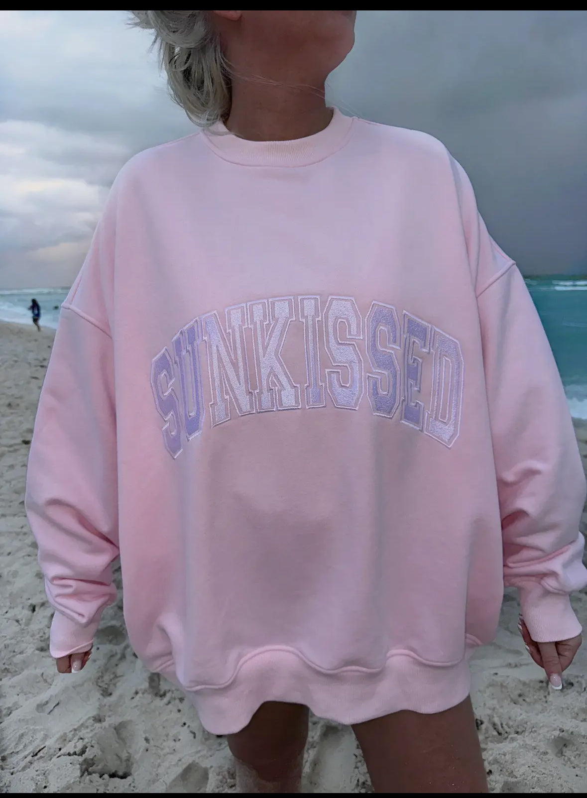Sunkissed Coconut Embroider Sweatshirt