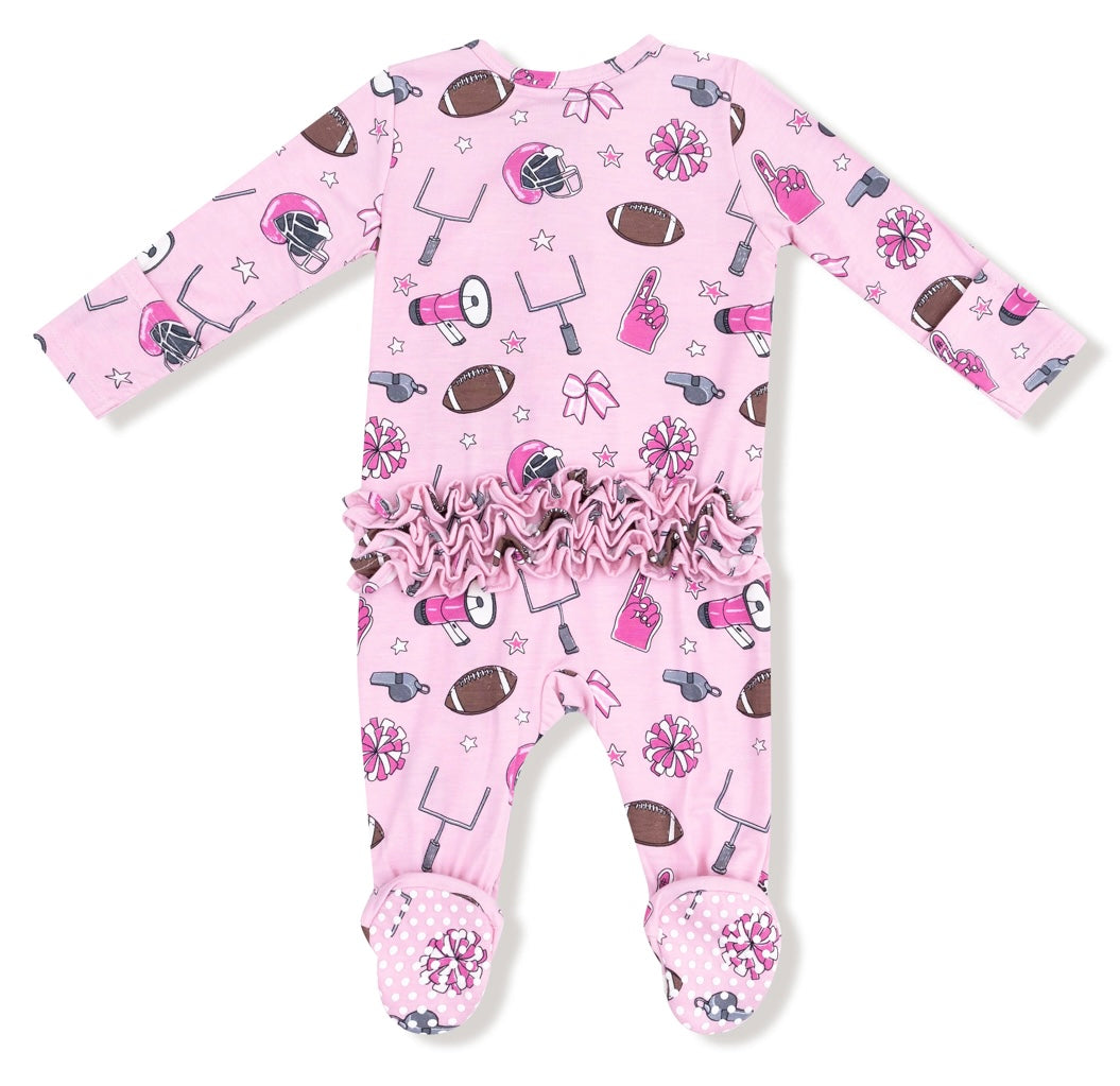 Angel Dear pink game day footie