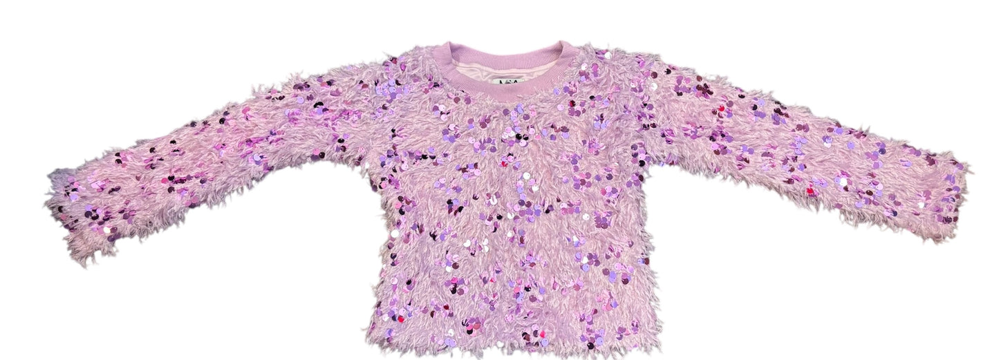 Purple Textured Sweater