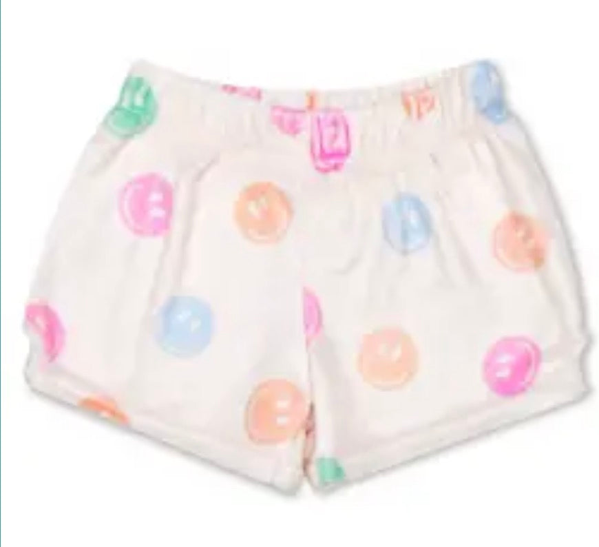 Made you smile plush shorts