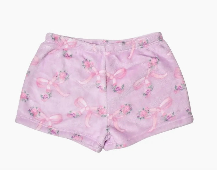 Orchid & Bow Fuzzy Shorts