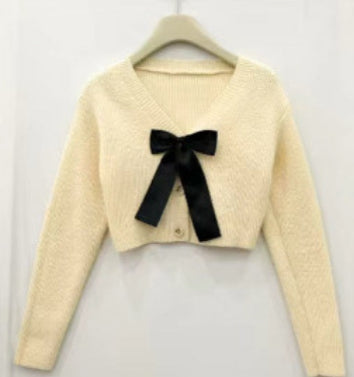 Addison Blk Bow Sweater