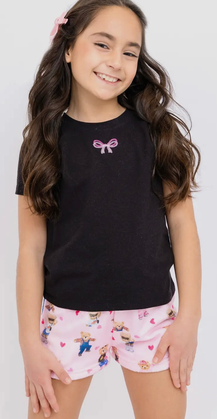 Teddy Bear Fuzzy Lounge Shorts