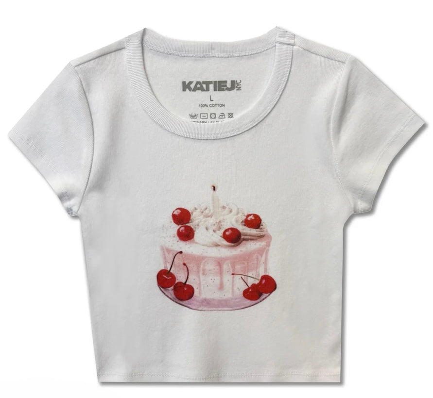 Katie J cherry cake tee