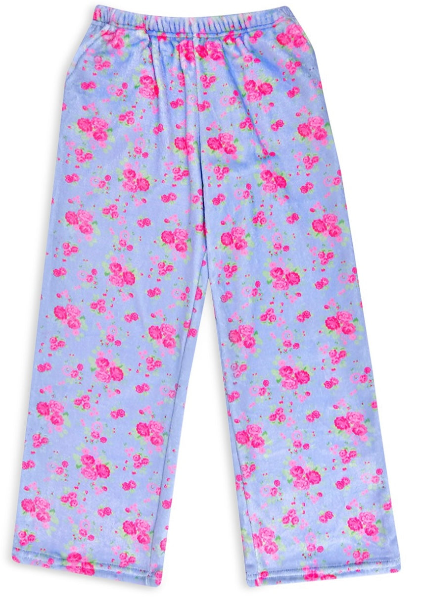 Floral ditsy plush pants