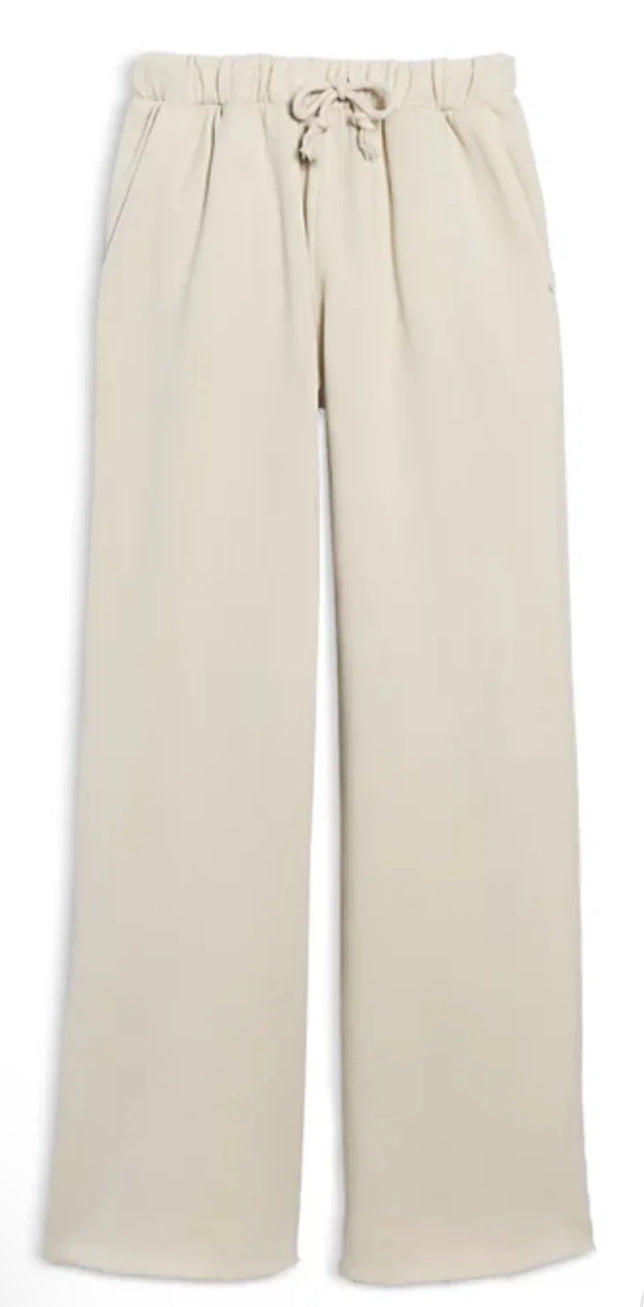Cody cream wide leg sweatpant