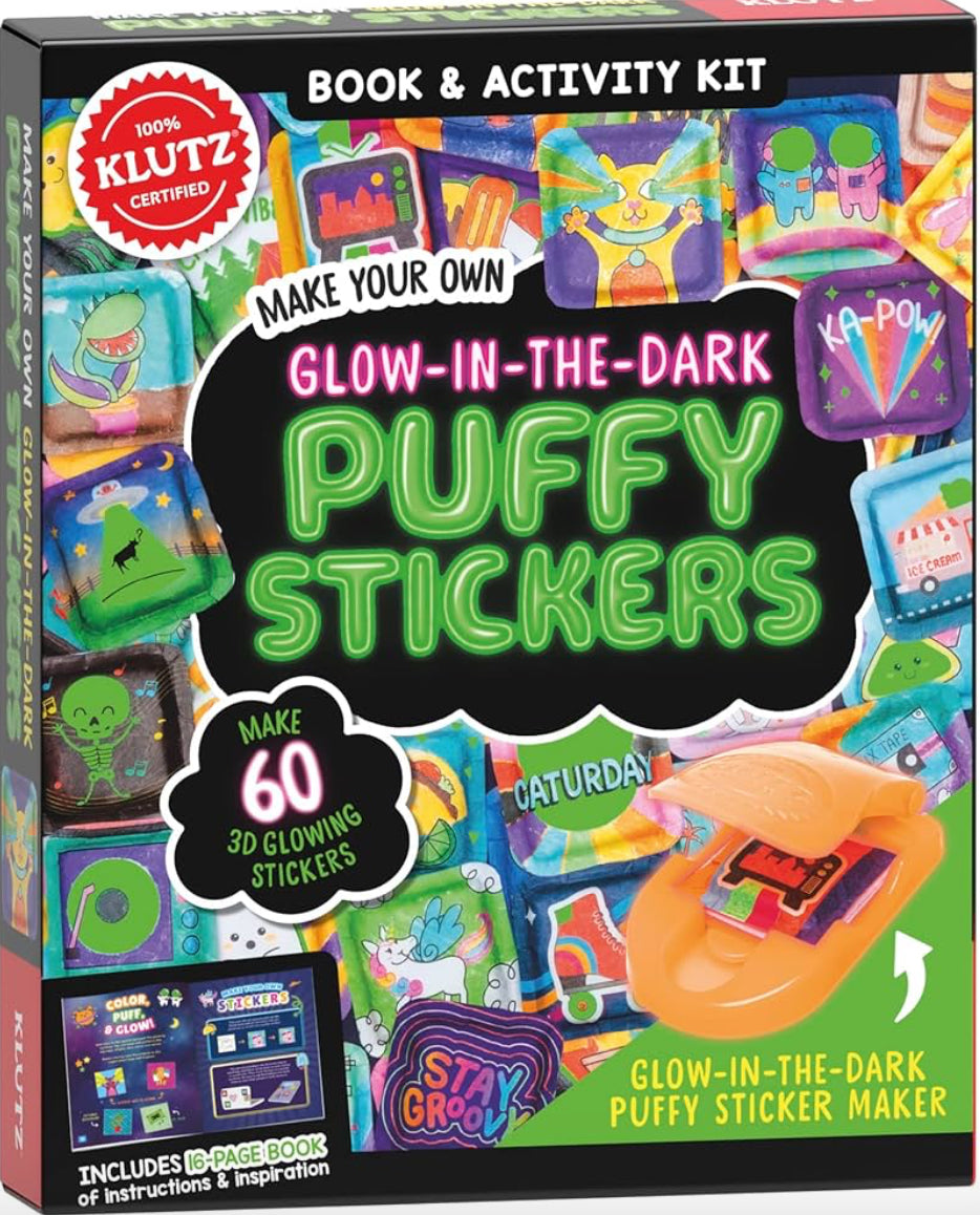Make Your Own Glow in the Dark Puffy Stickers