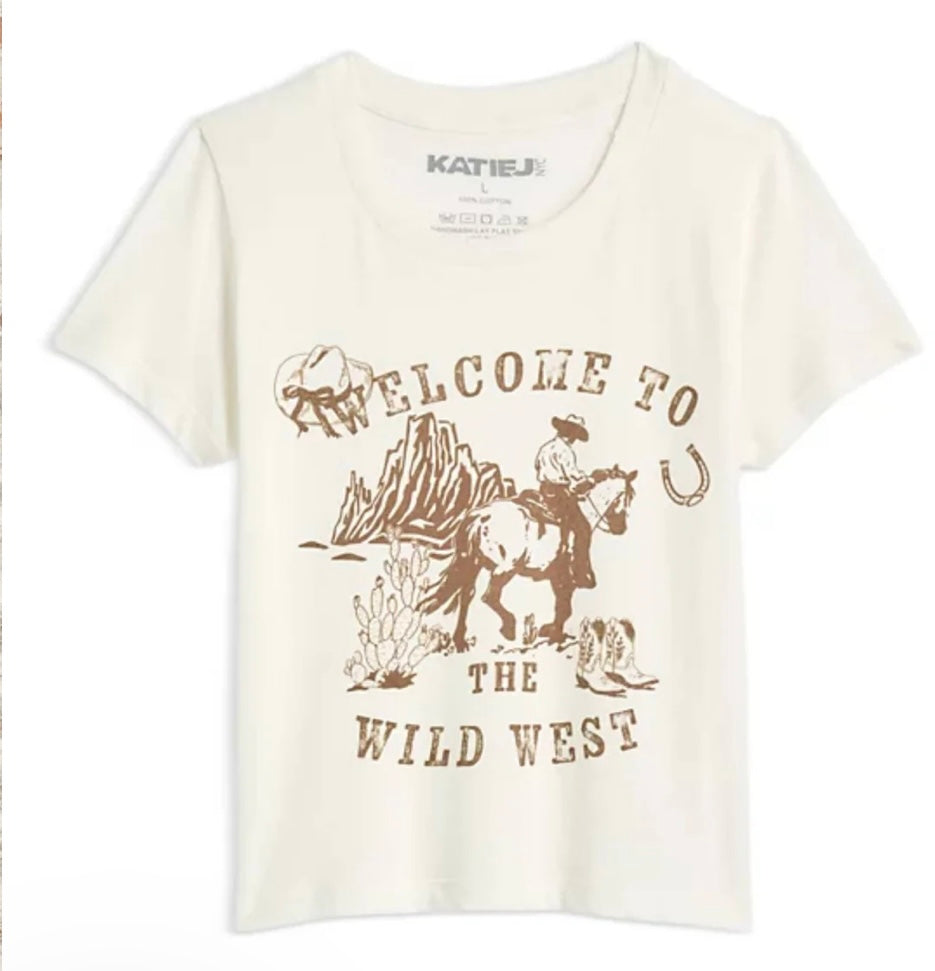 Cream Western Tee Shirt