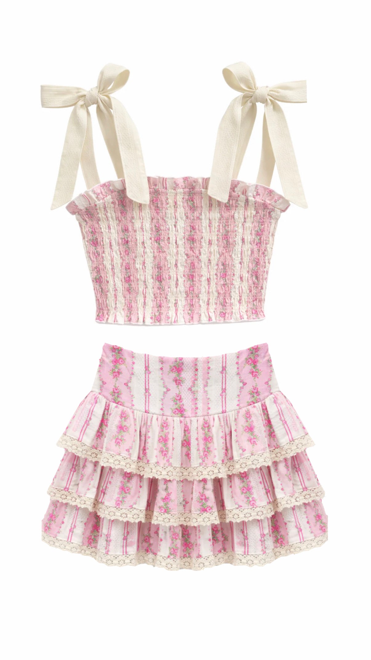 Melody skirt/sunny tie top