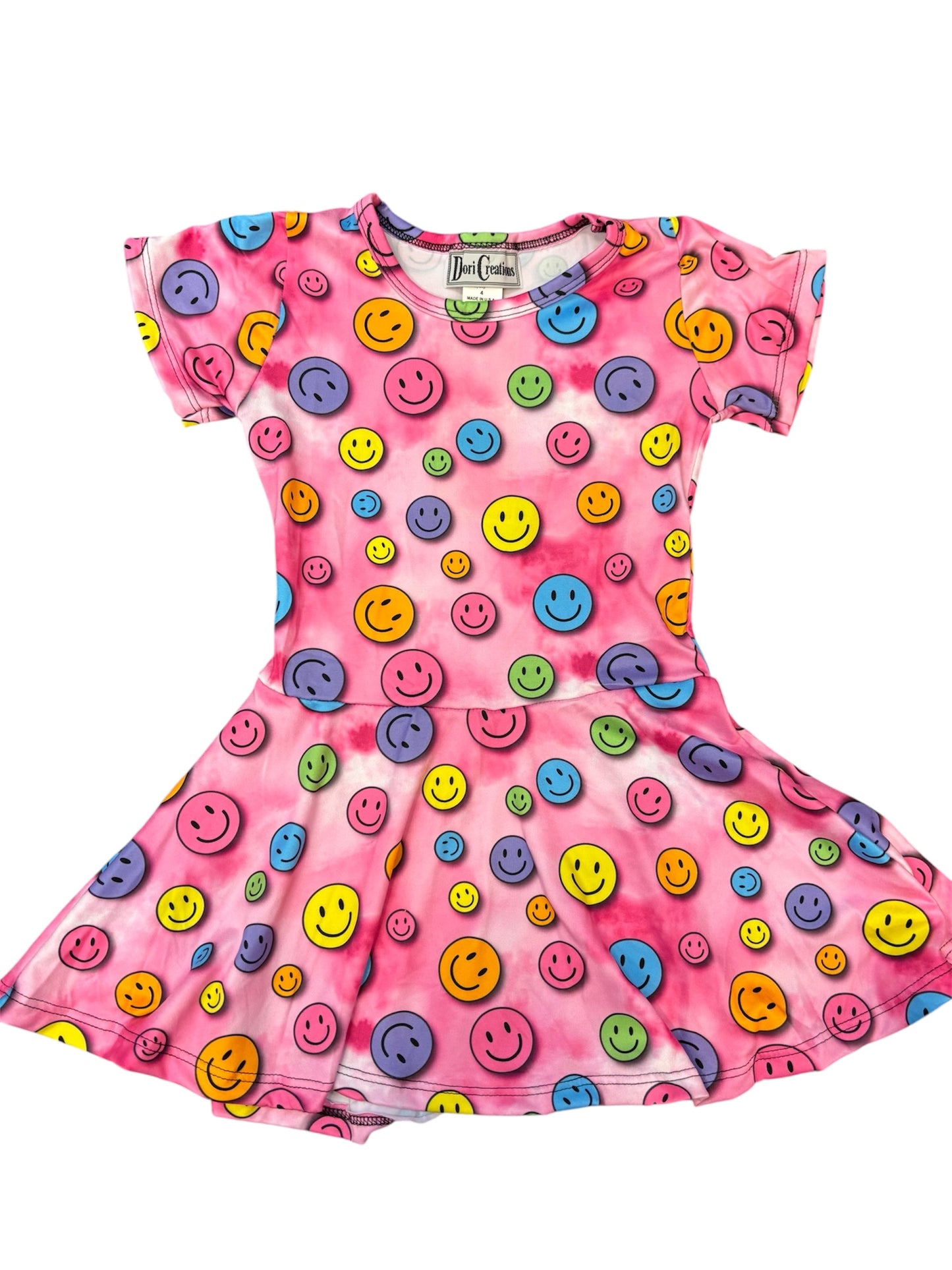 TD Pink Smile Short Sleeve Dress