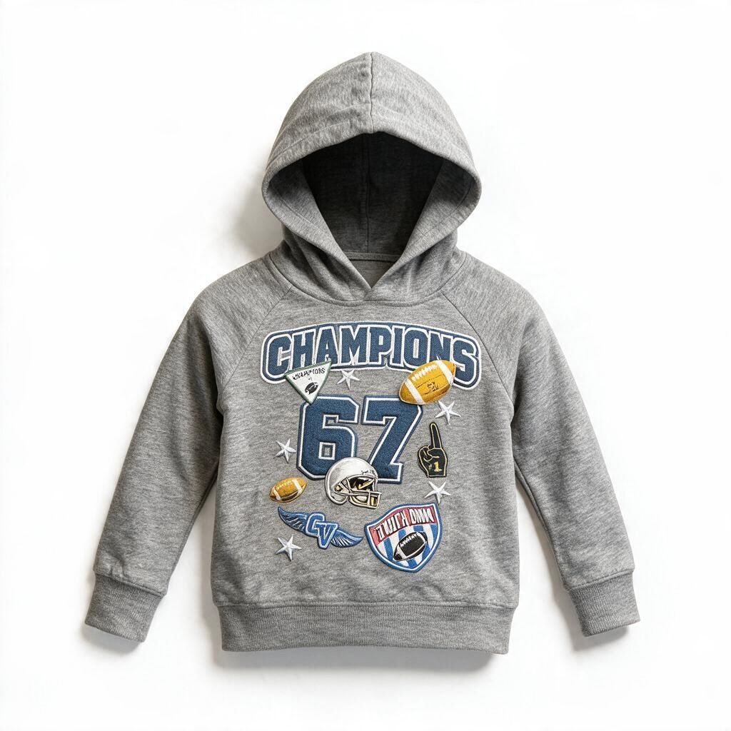 Football Long Sleeve Hoodie