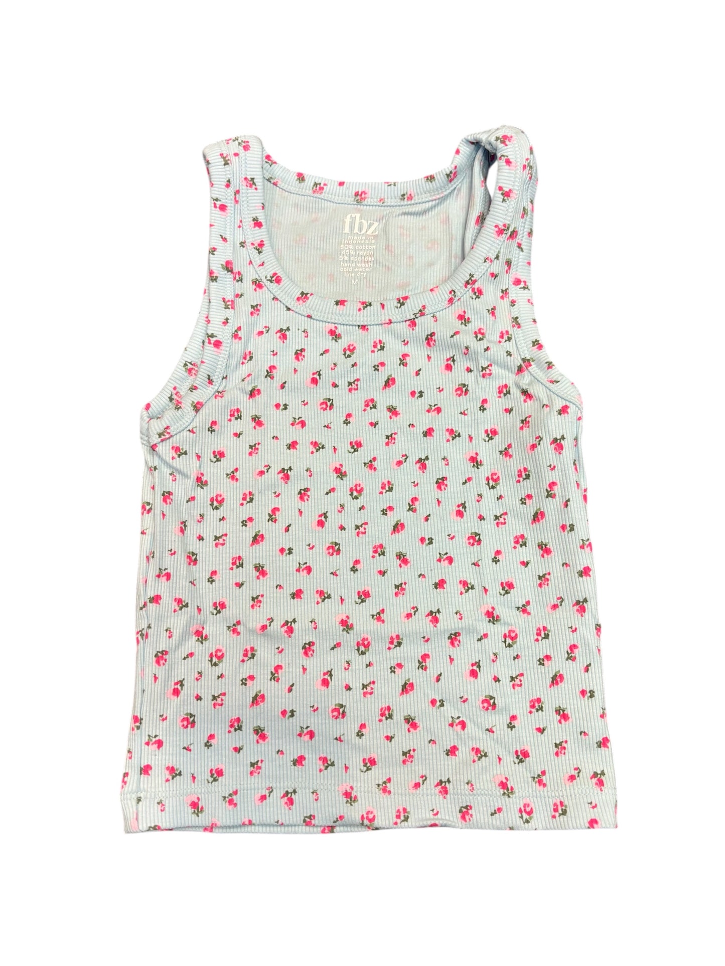 Aqua Teeny Flower Tank