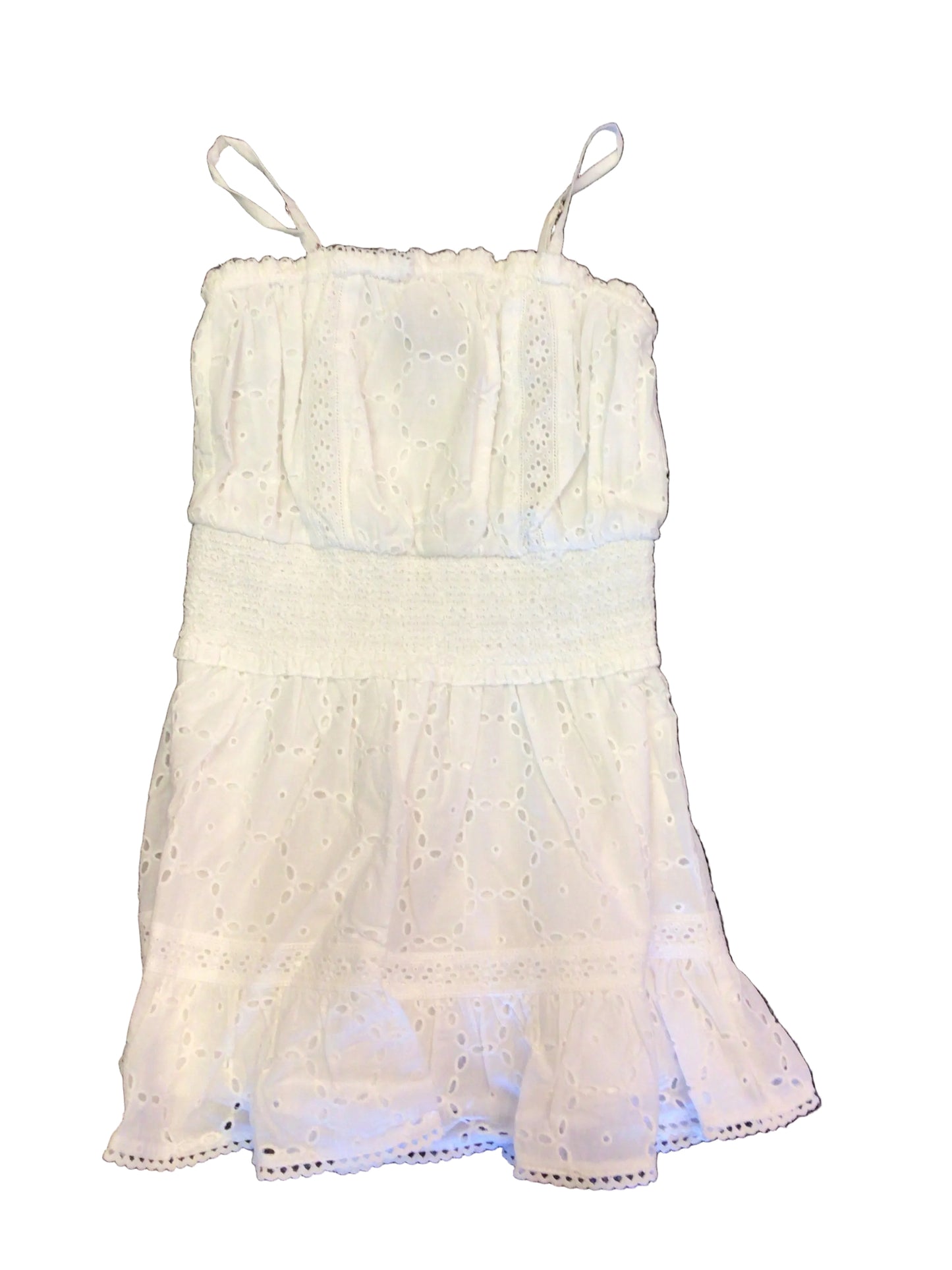 Katie J white eyelet Lucia dress