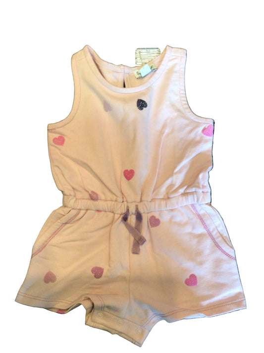 Splendid pink hearts romper