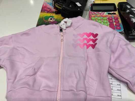 FBZ pink heart sweatshirt
