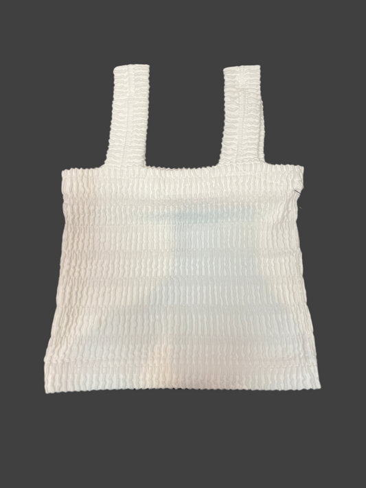 Ocean Drive crinkle square neck tank