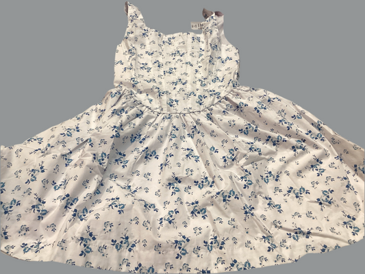 FBZ white/blue flower dress