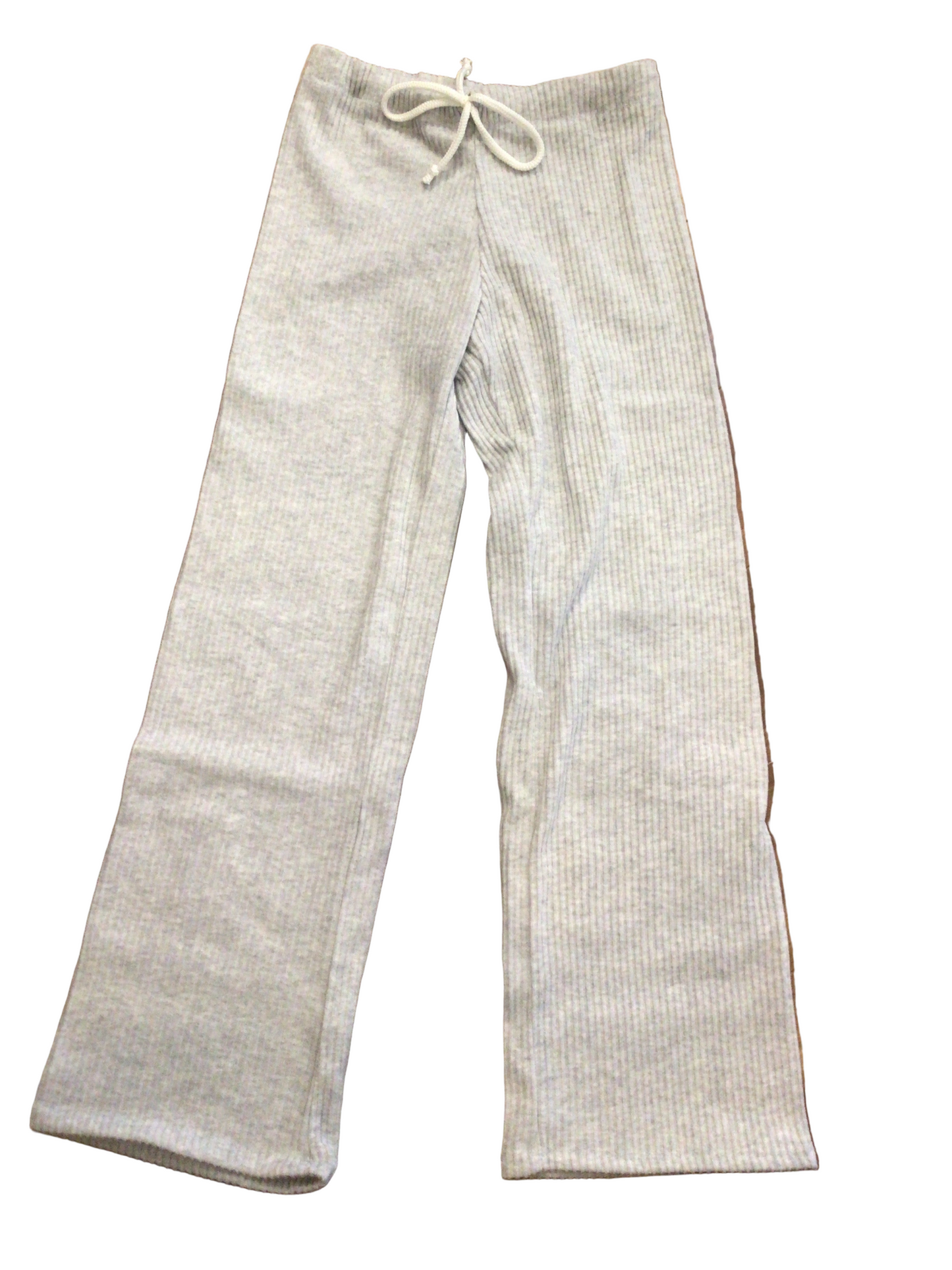 Cheryl Hacci ribbed flare pant grey
