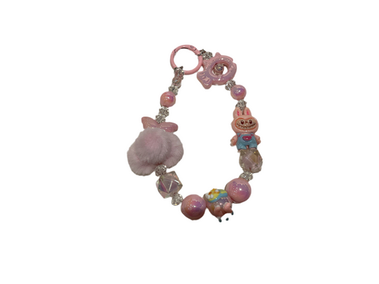 Labubus beaded key chain