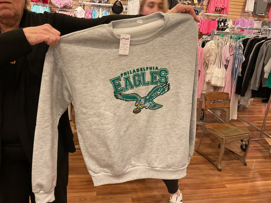 KK eagles crew neck grey sweat shirt