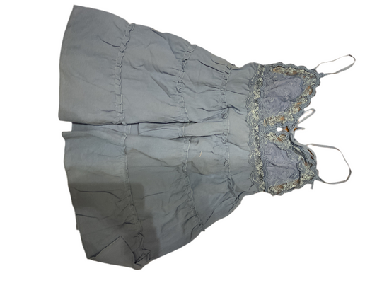 Ocean Drive Blue tie front Mini Dress