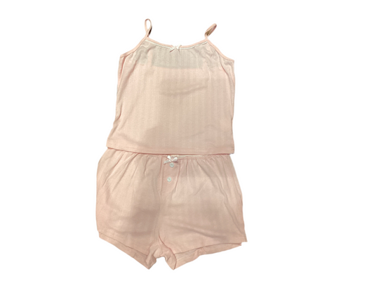 Jr pink bow pj set