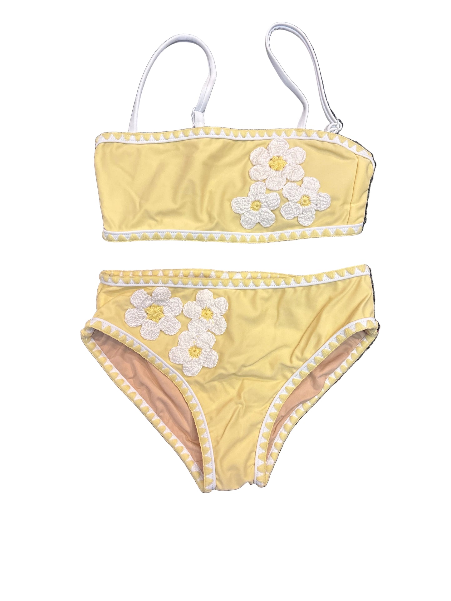 Butter daisy crochet 2 pc bathing suit