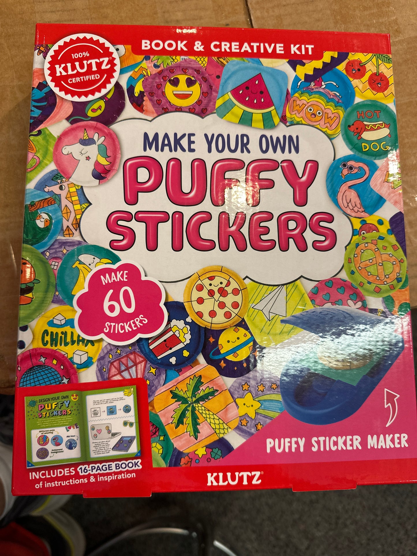 Make your own Puffy Stickers toy
