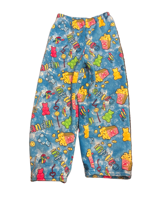 Love and kisses candy/popcorn fuzzy pants