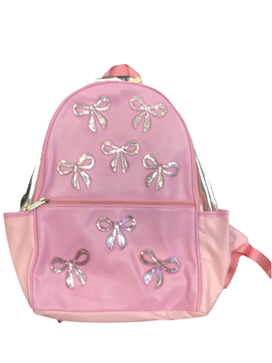 IScream pink glitter bows backpack