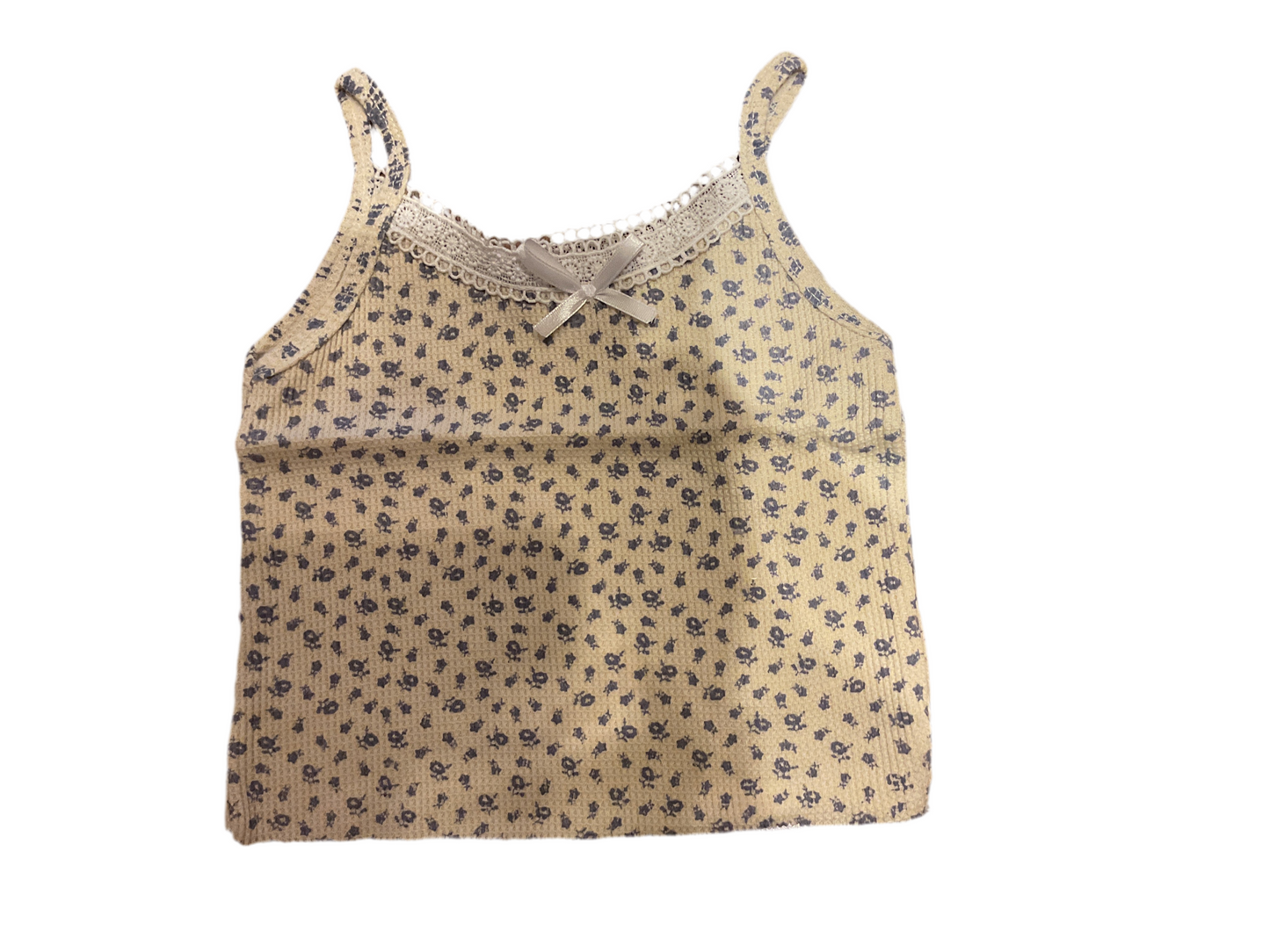 Vintage Havana Floral Lace bow tank