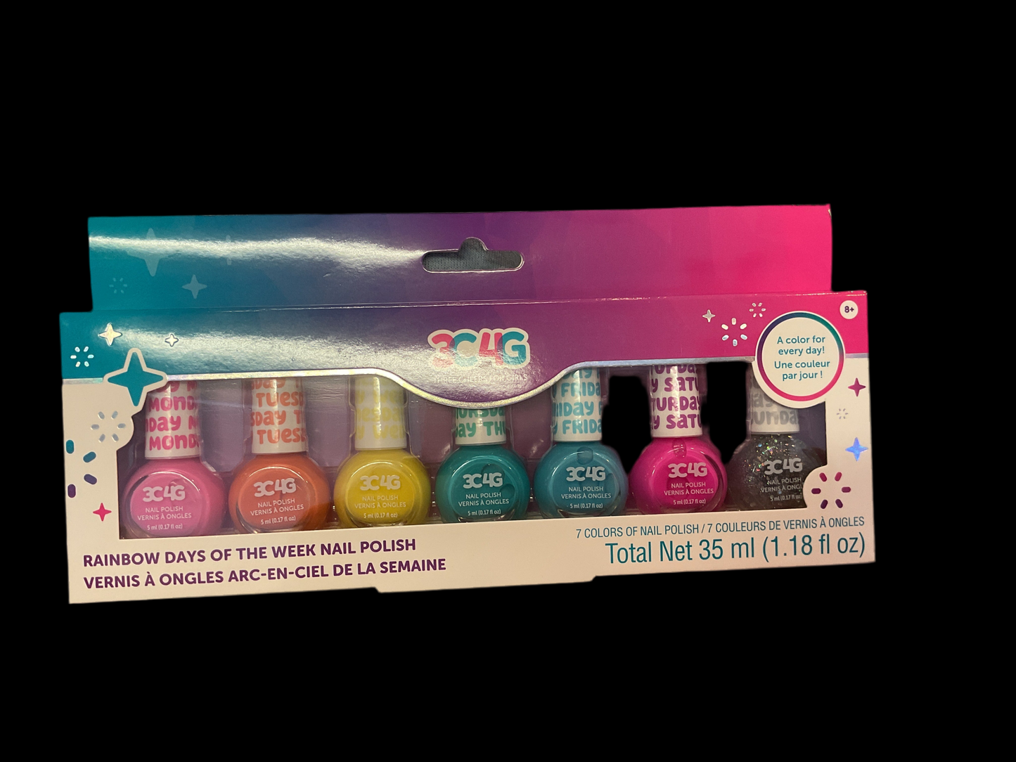 Rainbow days of the week Nail Polish