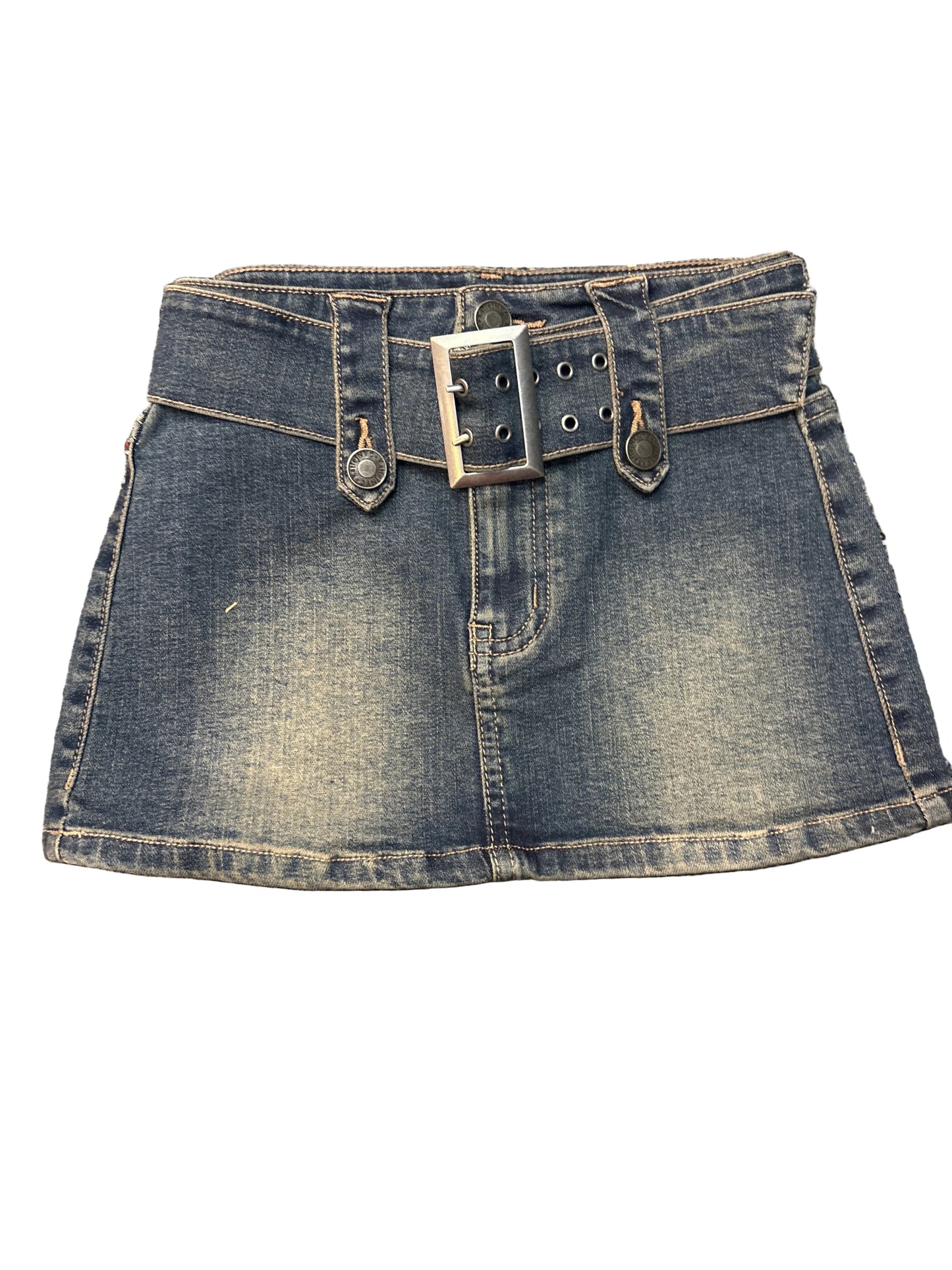 Dark Wash Denim mini skirt