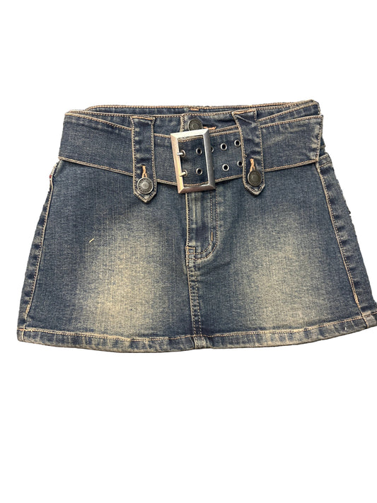 Dark Wash Denim mini skirt