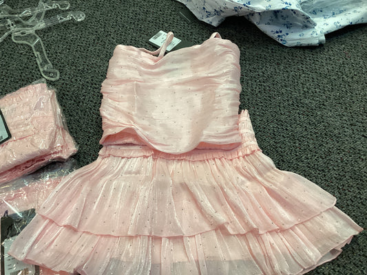 FBZ pink sequin skirt and tank