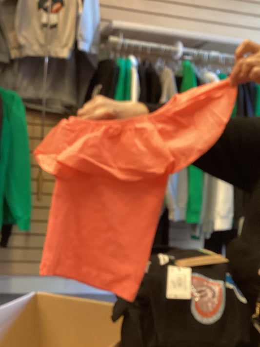 Molo coral one shoulder shirt