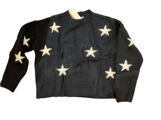 Navy all over star sweater