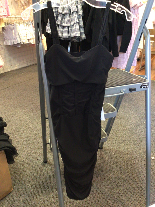 Cheryl black corset dress