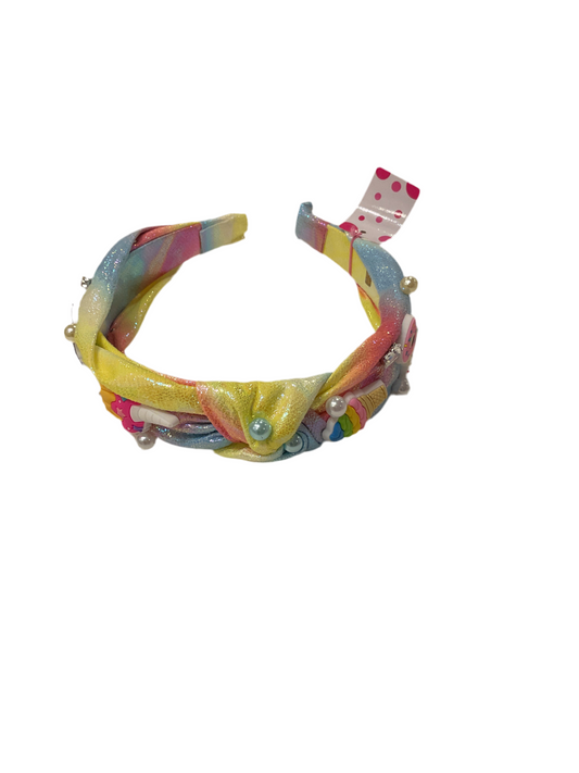 Bari Lynn rainbow sparkle candy headband