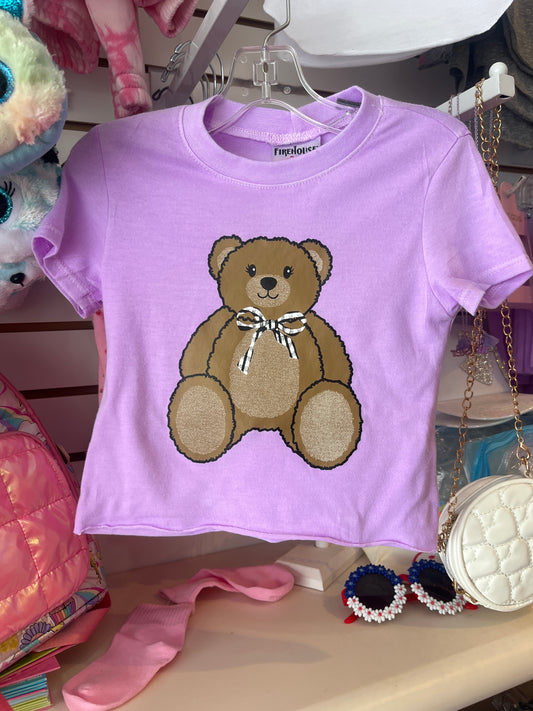 Firehouse purple bear tee
