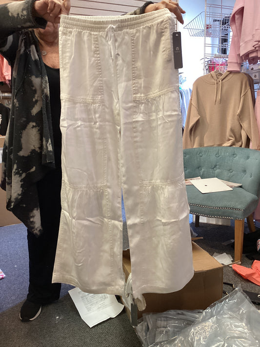 Tractor white wide leg pant