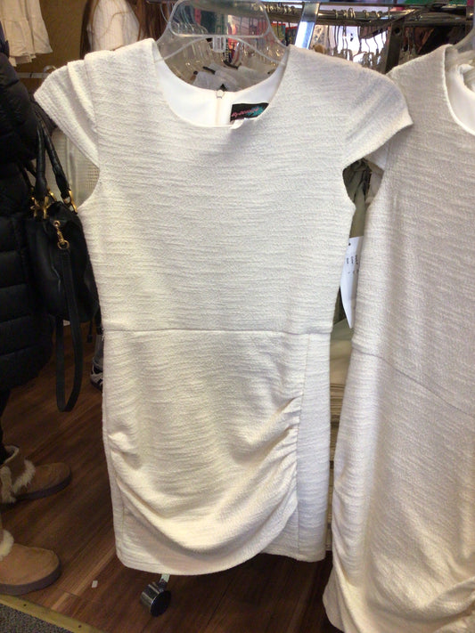 By Debra cream side ruched dress