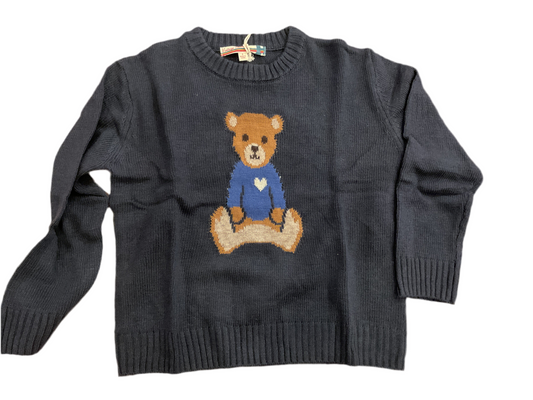 Navy Bear Sweater