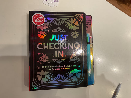 Klutz just checking in activity book