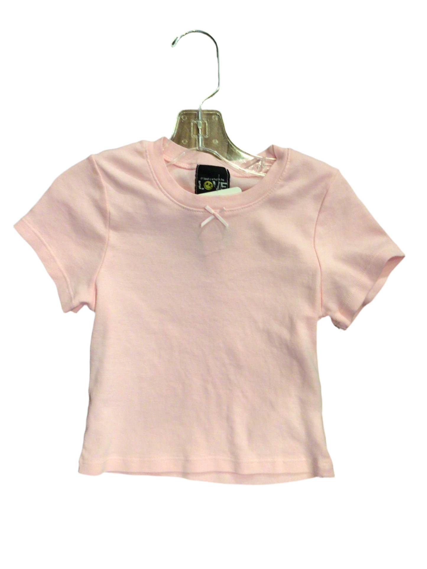 Love Junkie pink tee with pink bow