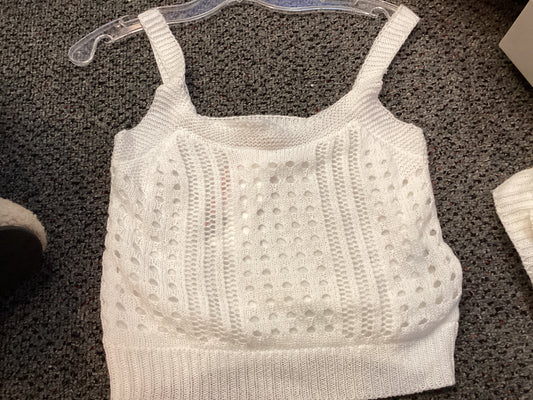 Vintage Havana white mesh tank